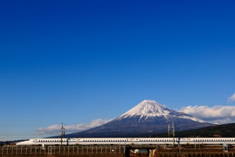 富士山和新干线700系