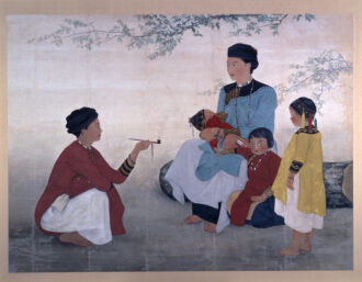 陳進《山地門社之女》 (1936), 福岡亞洲美術館ALL ILLUSTRATIONS: COURTESY OF FUKUOKA ASIAN ART MUSEUM